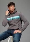 Kapuzensweatshirt BRUNO BANANI, Herren, Gr. XXL (60/62), anthrazit, angeraute