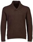 Strickpullover LINDBERGH "Strickpullover Relaxed Fit", Herren, Gr. L, dk braun mel,