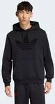 Kapuzensweatshirt ADIDAS ORIGINALS "MONOGRAM HD", Herren, Gr. S, schwarz,