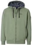 Sweatjacke CASAMODA "CASAMODA Sweatjacke uni", Herren, Gr. S, t&uuml;rkis, 60% Baumwolle,