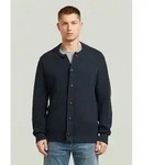 Cardigan G-STAR "Honey Comb Structure Cardigan Knit", Herren, Gr. S, blau (dk...