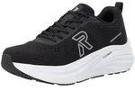 Plateausneaker RIEKER SPORT, Herren, Gr. 40, schwarz, Textil, unifarben, Schuhe