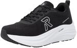 Plateausneaker RIEKER SPORT, Herren, Gr. 40, schwarz, Textil, unifarben, Schuhe