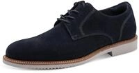 Schn&uuml;rschuh TAMARIS, Herren, Gr. 41, navy, Veloursleder, Schuhe Schn&uuml;rschuh,