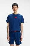 Pyjama HUGO UNDERWEAR "GALAXY SHORT SET", Herren, Gr. M (50), medium blau 428,