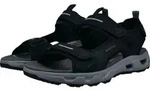 Sandale SALAMANDER, Herren, Gr. 43, schwarz, Lederimitat, Schuhe Sandale,
