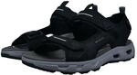 Sandale SALAMANDER, Herren, Gr. 43, schwarz, Lederimitat, Schuhe Sandale,