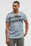 CAMP DAVID V-Shirt mit Used-Kanten
