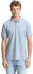 Poloshirt TOM TAILOR DENIM, Herren, Gr. XXL, citadel blau two tone pique, Single