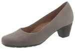 Pumps GABOR "ST.TROPEZ", Damen, Gr. 43, grau (taupe), Nubukleder, Schuhe Pumps,