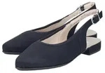 Slingpumps RIEKER, Damen, Gr. 38, schwarz, Nubuklederimitat, unifarben, Schuhe