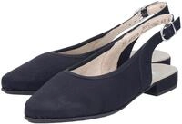 Slingpumps RIEKER, Damen, Gr. 38, schwarz, Nubuklederimitat, unifarben, Schuhe