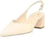 Slingpumps H&Ouml;GL "H&ouml;gl Pumps Glattleder", Damen, Gr. 40, sand, Glattleder,...