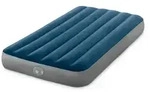 Luftbett INTEX "Dura Beam Prestige Downy Twin mit wiederaufladbarer Luftpumpe", blau,
