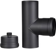 Firefix Ofenrohr 2 Stk. tlg. f&uuml;r 100 mm Pelletofenrohr