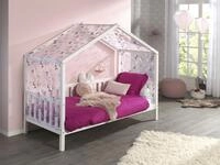 Vipack Hausbett "Dallas, mit Dachaufbau, Kiefer massiv, stabil gebaut" B/H/T ca.