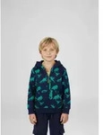 Sweatjacke BLUE SEVEN, Jungen, Gr. 98, ultramarin, Sweatware, Obermaterial: 80%