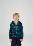 Sweatjacke BLUE SEVEN, Jungen, Gr. 98, ultramarin, Sweatware, Obermaterial: 80%