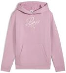 PUMA Kapuzensweatshirt "ESS SCRIPT HOODIE FL G", mit K&auml;ngurutasche, aus weichem
