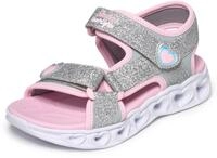 Sandale SKECHERS "HEART LIGHTS SANDALS", M&auml;dchen, Gr. 30, silberfarben, rosa,