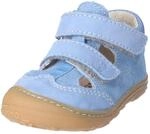 Lauflernschuh PEPINO BY RICOSTA "Ebi WMS: mittel", Baby, Gr. 20, cloud, Leder,