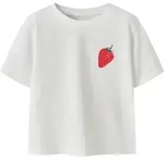 T-Shirt NAME IT "NMFJAYSLINE SS NREG TOP BOX", M&auml;dchen, Gr. 92, hellwei&szlig;,...