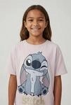 T-Shirt NAME IT "NKFAKUN STITCH SS NREG TOP BOX NOOS WDI", M&auml;dchen, Gr. 146/152,