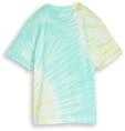 T-Shirt TOM TAILOR, Jungen, Gr. 152, turquoise tie dye design, Jersey,...