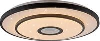 JUST LIGHT LED Deckenleuchte "TURANUS", schwarz, 1, &Oslash; 50cm H: 8cm, 1 Stk., Leuchten,