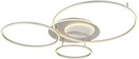GLOBO LIGHTING Deckenleuchte "JOHNSON", silberfarben, 1, &Oslash; 48cm H: 13cm, 1 Stk.,