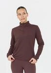 Langarmshirt ENDURANCE "VIRONIC W Waffle", Damen, Gr. 46, purpurviolett, 92%