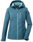 Softshelljacke KILLTEC "KOS 89 WMN SFTSHLL JCKT", Damen, Gr. 34, blau, Oberseite: