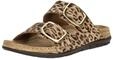 Pantolette ROHDE "Rohde Pantoletten Veloursleder", Damen, Gr. 43, braun (leopard),