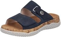 Rieker Pantolette Sommerschuh, Schlupfschuh, Hausschuh mit Klettriemchen