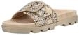 Pantolette ROHDE "Rohde Pantoletten Veloursleder", Damen, Gr. 36, beige,