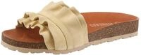 Pantolette VERBENAS "Rocio Roda", Damen, Gr. 37, hellgelb, Veloursleder,...