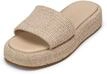 Sandale MARC O'POLO "in Bastoptik", Damen, Gr. 37, nature, Obermaterial: 50%