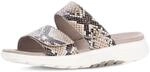 Pantolette GABOR "Pantolette", Damen, Gr. 37,5, beige, Schuhe Pantolette
