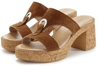 LASCANA Pantolette "Sandale, Mule, offener Schuh, Sommerschuh," aus Leder mit