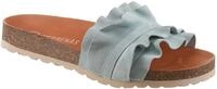 Pantolette VERBENAS "Rocio Roda", Damen, Gr. 37, himmelblau, Veloursleder,...