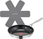 Bratpfanne TEFAL "Jamie Oliver Smart Cook", schwarz (edelstahl, schwarz), B:25,5cm