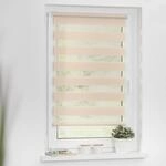 Doppelrollo LICHTBLICK ORIGINAL "Duo Rollo Klemmfix, ohne Bohren, verspannt", beige