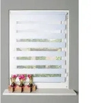 Doppelrollo HOME WOHNIDEEN "STRIPES" Gr. 5, wei&szlig;, B:80cm H:150cm, Polyester,...