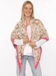 Zwillingsherz Dreieckstuch ""Blumige Aussichten"" Florales Muster, Kante Uni,...
