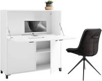 byLIVING Sekret&auml;r "Montana" platzsparende Arbeitsl&ouml;sung mit viel Stauraum, Breite