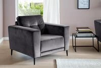Trends by HG Sessel "Barcelona" mit Metallfuss, frei im Raum stellbar