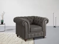 Home affaire Sessel "Chesterfield B/T/H: 105/69/74 cm" mit hochwertiger...