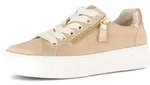 Sneaker GABOR "Sneaker low", Damen, Gr. 39, beige, Schuhe Sneaker