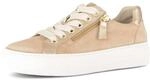 Sneaker GABOR "Sneaker low", Damen, Gr. 39, beige, Schuhe Sneaker