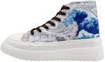 DOGO Sneaker "Fiora High-Top Sneaker Japanese Waves Damen Sneaker" Handgefertigt